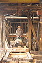 Working The Huon Pine at Strahan